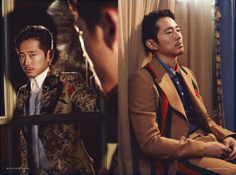 steven yeun for glass men x gucci|Steven Yeun .